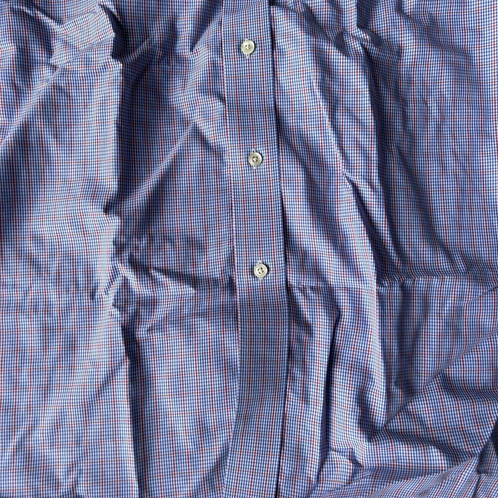 Brooks Brothers 346 Shirt 16.5 4/5 Men's Blue The Original Polo Shirt All Cotton - Picture 12 of 12